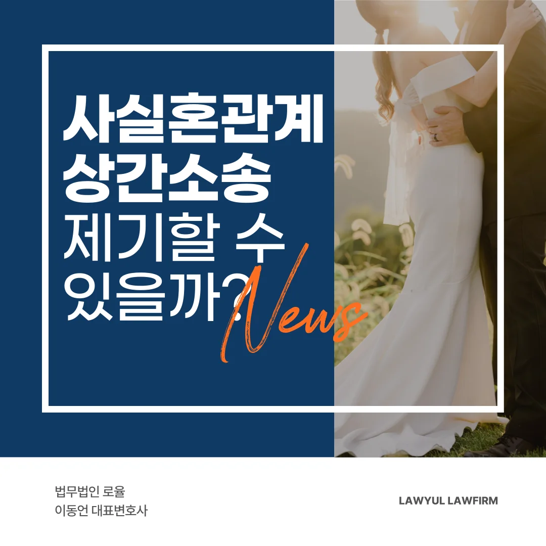 부산 사실혼 이혼 변호사 위자료 청구와 입증 방법 정리 — 법률사무소 로율 이혼 블로그