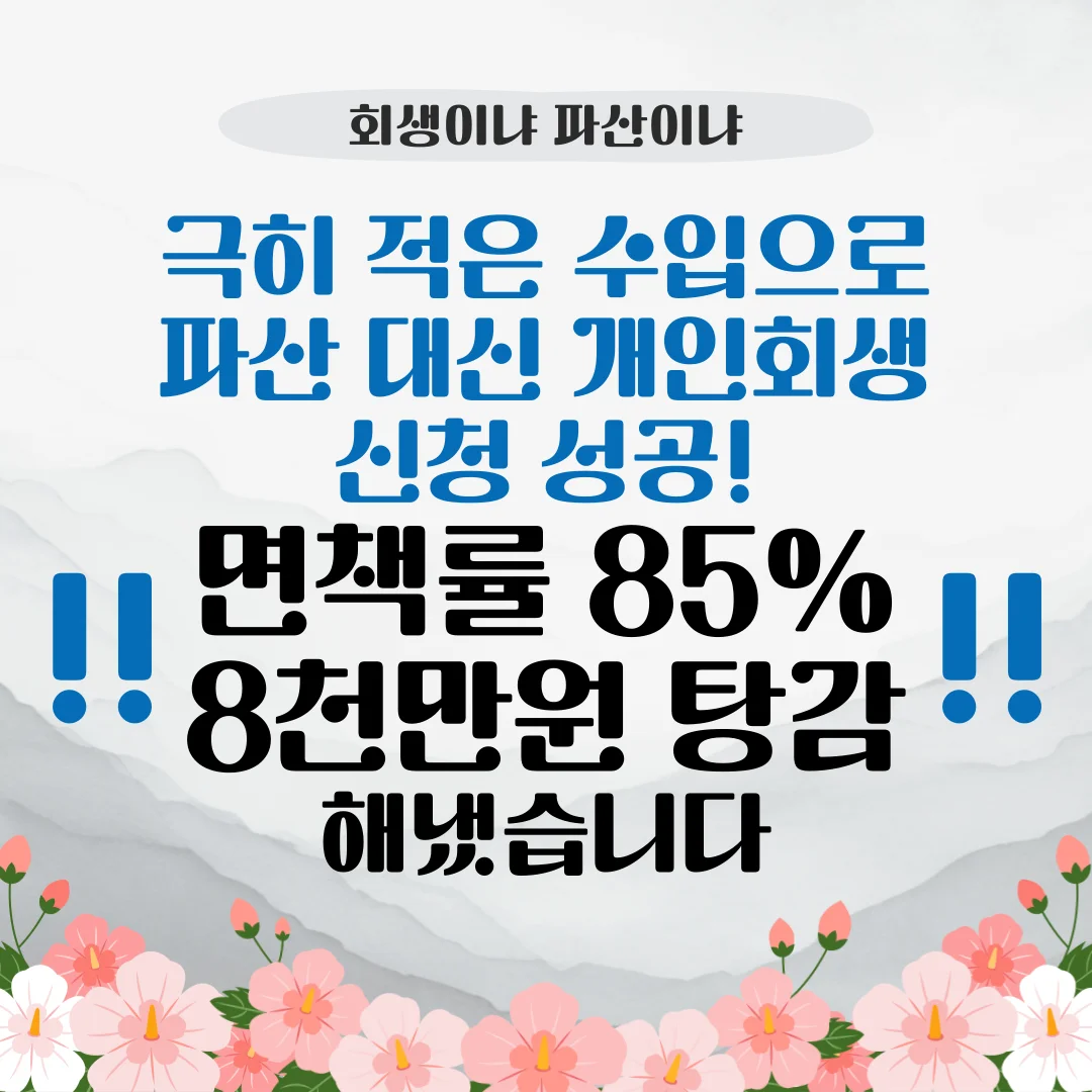 부산 개인회생 신청 vs 파산 차이점 및 85% 면책 성공사례 분석 — 법률사무소 로율 회생파산 블로그